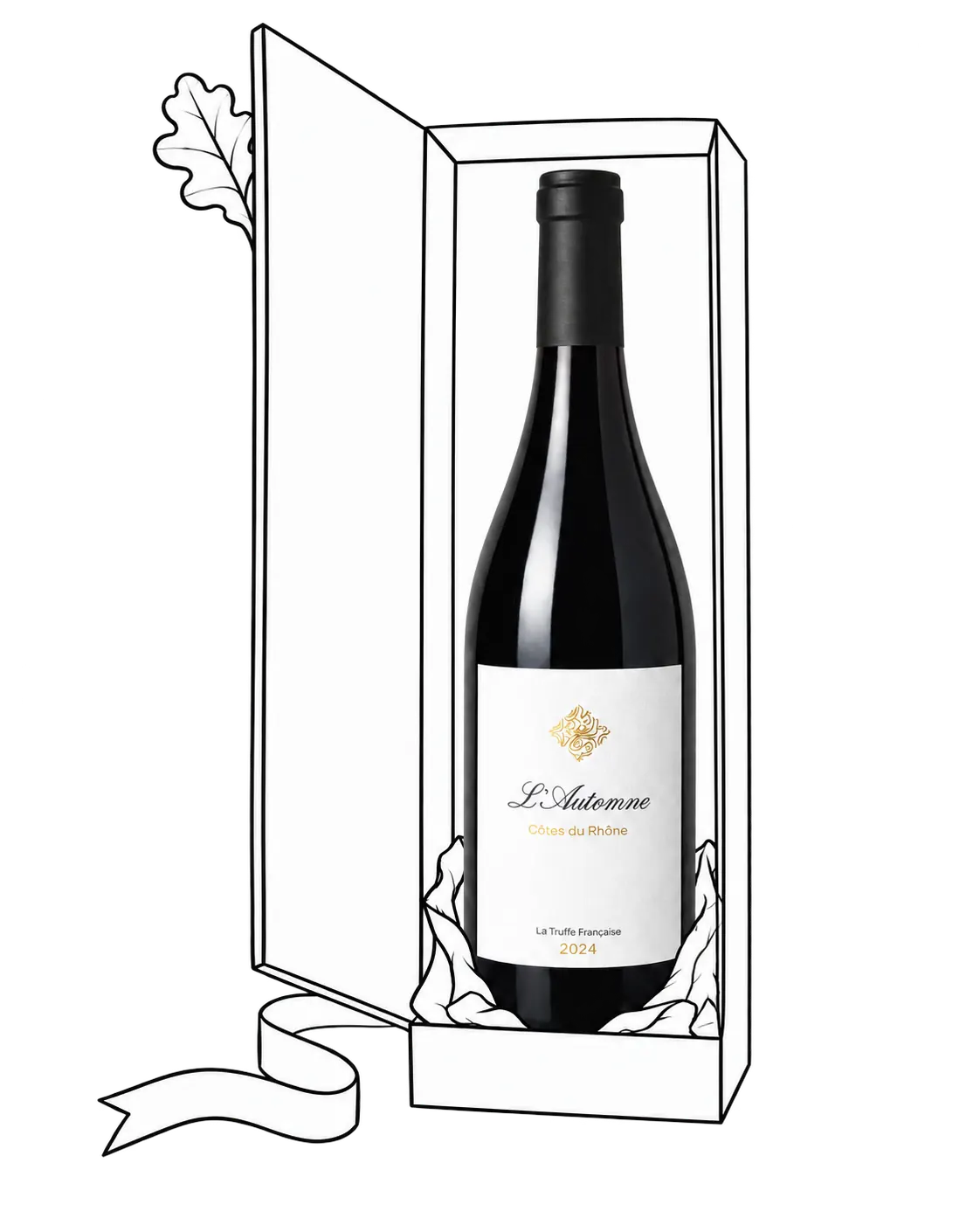 Fles L’Automne in een geïllustreerde geschenkdoos