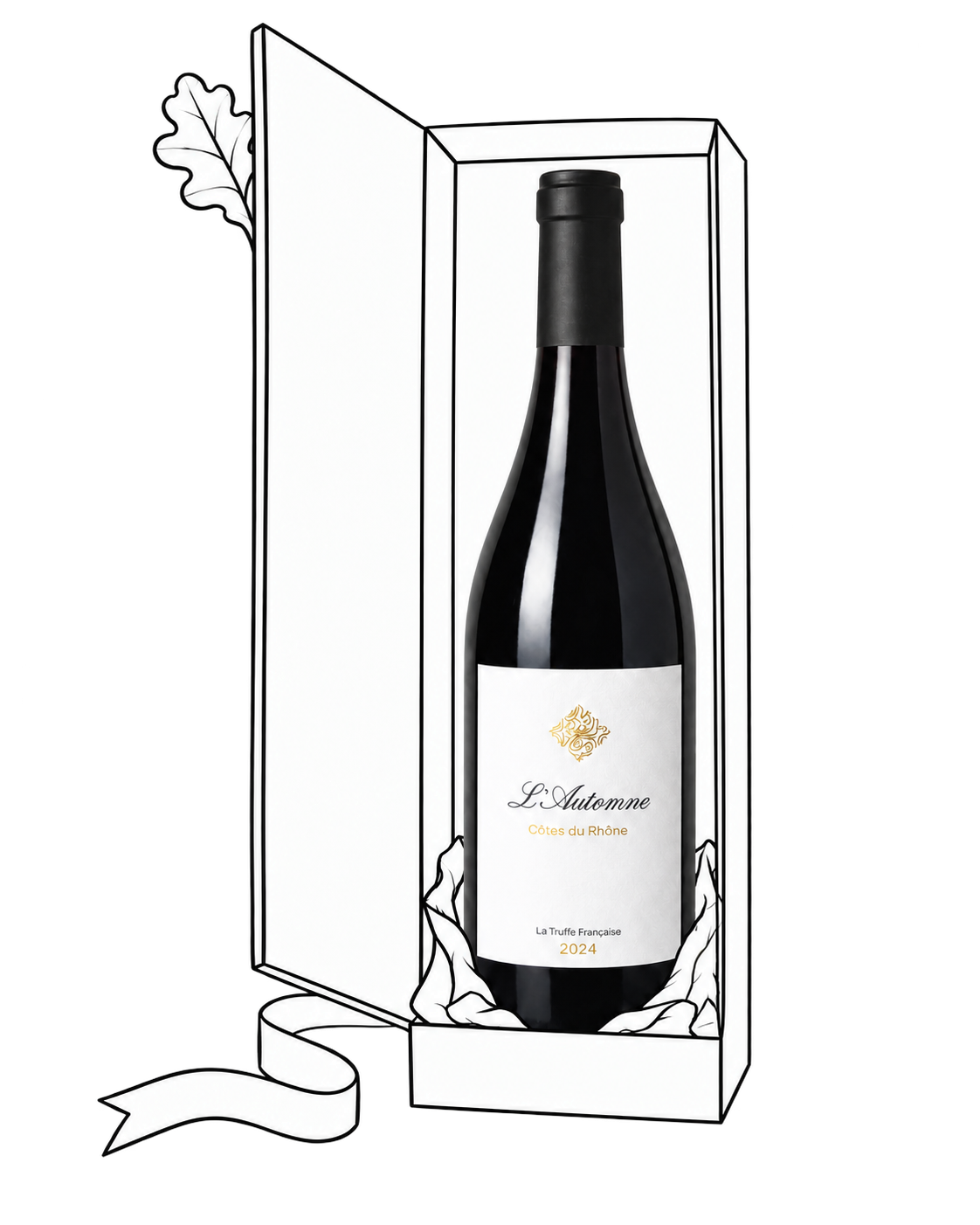 Bouteille L’Automne dans son coffret illustré